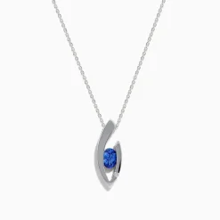 Effy Jewelry 14K White Gold Tanzanite and Diamond Pendant | Necklaces & Pendants