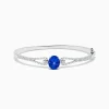 Effy Jewelry 14K White Gold Tanzanite and Diamond Bangle | Bracelets