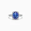 Effy Jewelry 14K White Gold Tanzanite and Diamond Ring, 3.09 TCW | Rings