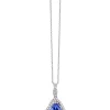 Effy Jewelry 14K White Gold Trillion Tanzanite and Diamond Pendant, 1.71 TCW | Necklaces & Pendants