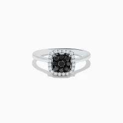 Effy Jewelry 14K White Gold White and Black Diamond Ring | Rings