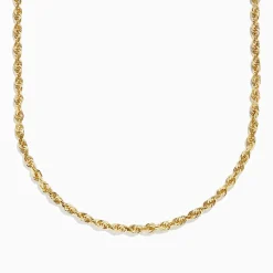 Effy Jewelry 14K Yellow Gold 20"-24" Adjustable Rope Chain Necklace | Mens | Necklaces & Pendants
