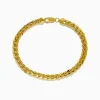 Richline Group 14K Yellow Gold 9" Cuban Chain Link Bracelet | Mens