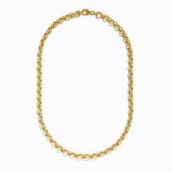 Effy Jewelry 14K Yellow Gold 18" Hollow Rolo Chain | Necklaces & Pendants