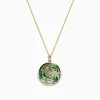 BH Multi 14K Yellow Gold Abalone and Diamond Palm Tree Pendant, 4.52 TCW | Necklaces & Pendants