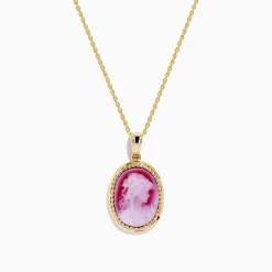 Effy Jewelry 14K Yellow Gold Agate Cameo Pendant | Necklaces & Pendants