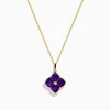 Effy Jewelry 14K Yellow Gold Amethyst and Diamond Pendant | Necklaces & Pendants