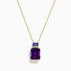 Effy Jewelry 14K Yellow Gold Amethyst and Tanzanite Pendant | Necklaces & Pendants
