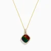 Effy Jewelry 14K Yellow Gold Ammolite and DIamond Pendant | Necklaces & Pendants