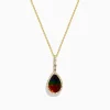 Effy Jewelry 14K Yellow Gold Ammolite and Diamond Pendant | Necklaces & Pendants