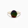 Effy Jewelry 14K Yellow Gold Ammolite and Diamond Ring | Rings