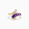Effy Jewelry 14K Yellow Gold Amythest and Diamond Ring | Rings