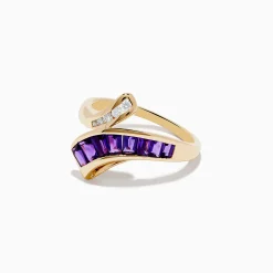 Effy Jewelry 14K Yellow Gold Amythest and Diamond Ring | Rings