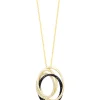 Effy Jewelry 14K Yellow Gold Black and White Diamond Pendant, 0.48 TCW | Necklaces & Pendants