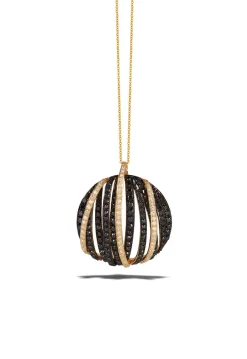 Effy Jewelry 14K Yellow Gold Black and White Diamond Pendant, 1.39 TCW | Necklaces & Pendants