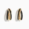 Effy Jewelry 14K Yellow Gold Black and White Diamond Earrings | Earrings