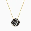 BH Multi 14K Yellow Gold Black, Espresso u0026 White Diamond Disc Pendant, 0.86 TCW | Necklaces & Pendants
