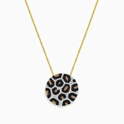 BH Multi 14K Yellow Gold Black, Espresso u0026 White Diamond Disc Pendant, 0.86 TCW | Necklaces & Pendants