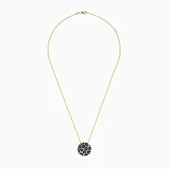 BH Multi 14K Yellow Gold Black, Espresso u0026 White Diamond Disc Pendant, 0.86 TCW | Necklaces & Pendants