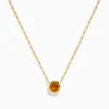 Effy Jewelry 14K Yellow Gold Citrine Bezel Paperclip Chain Pendant | Necklaces & Pendants