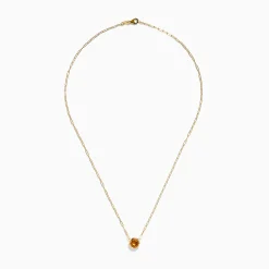 Effy Jewelry 14K Yellow Gold Citrine Bezel Paperclip Chain Pendant | Necklaces & Pendants