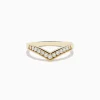 Effy Jewelry 14K Yellow Gold Contoured Diamond Band Ring | Rings