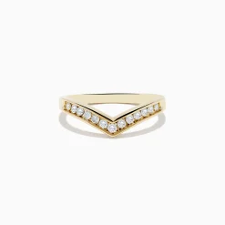 Effy Jewelry 14K Yellow Gold Contoured Diamond Band Ring | Rings