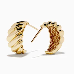 Effy Jewelry 14K Yellow Gold Croissant Hoops | Earrings