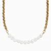 Effy Jewelry 14K Yellow Gold Cultured Fresh Water Pearl u0026Gold Chain Necklace | Necklaces & Pendants