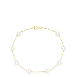 Effy Jewelry 14K Yellow Gold Cultured Fresh Water Pearl Station Bracelet | Bracelets