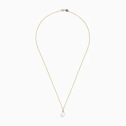 Effy Jewelry 14K Yellow Gold Cultured Fresh Water Pearl and Diamond Pendant, 0.02 TCW | Necklaces & Pendants
