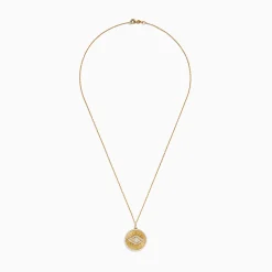 Effy Jewelry 14K Yellow Gold Diamond Evil Eye Pendant | Necklaces & Pendants