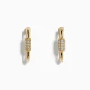 Effy Jewelry 14K Yellow Gold Diamond Hoop Earrings | Earrings