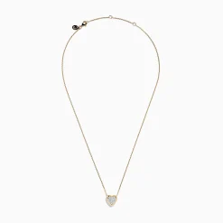 Effy Jewelry 14K Yellow Gold Diamond Pave Heart Necklace | Necklaces & Pendants