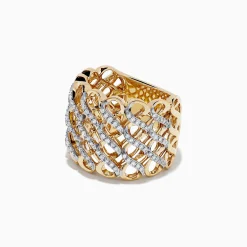 BH Multi 14K Yellow Gold Diamond Ring, 0.39 TCW | Rings