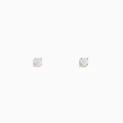 Effy Jewelry 14K Yellow Gold Diamond Solitaire Stud Earrings, 0.25 TCW | Earrings