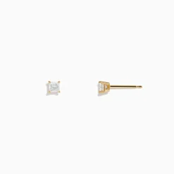Effy Jewelry 14K Yellow Gold Diamond Solitaire Stud Earrings, 0.25 TCW | Earrings