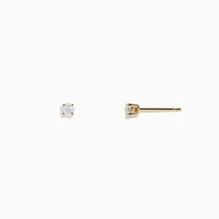 Effy Jewelry 14K Yellow Gold Diamond Solitaire Stud Earrings, 0.15 TCW | Earrings
