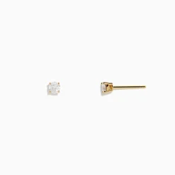 Effy Jewelry 14K Yellow Gold Diamond Solitaire Stud Earrings, 0.25 TCW | Earrings