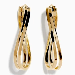 Effy Jewelry 14K Yellow Gold Double Bar Hoops | Earrings