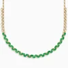 BH Multi 14K Yellow Gold Emerald and Diamond Necklace | Necklaces & Pendants