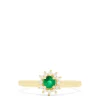 Effy Jewelry 14K Yellow Gold Emerald and Diamond Ring, 0.36 TCW | Rings