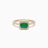 Effy Jewelry 14K Yellow Gold Emerald and Diamond Ring | Rings
