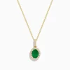 Effy Jewelry 14K Yellow Gold Emerald and Diamond Pendant | Necklaces & Pendants