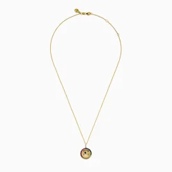 Effy Jewelry 14K Yellow Gold Emerald Multi Sapphire and Diamond Panther Pendant | Necklaces & Pendants