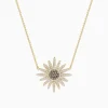BH Multi 14K Yellow Gold Espresso and White Diamond Necklace | Necklaces & Pendants