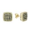 Effy Jewelry 14K Yellow Gold Espresso and White Diamond Earrings, .92 TCW | Earrings