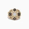 Effy Jewelry 14K Yellow Gold Espresso and White Diamond Ring, 1.09 TCW | Rings
