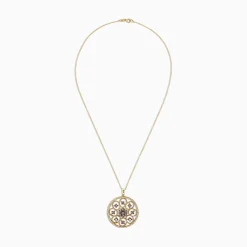 Effy Jewelry 14K Yellow Gold Espresso and White Diamond Pendant, 1.43 TCW | Necklaces & Pendants