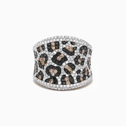 BH Multi 14K Yellow Gold Espresso, Black and White Diamond Ring, 1.83 TCW | Rings